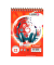 Notizblock 100050193, Musik, kariert / Lineatur 22, A6, 70g, rot, 40 Blatt