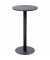 Stehtisch MEZZO 111cm (H), &Oslash; 60cm (BxT), rund, schwarz / schwarz matt