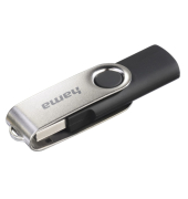 USB-Stick Rotate 00094175, schwarz/silber, ohne, USB 2.0, 16 GB