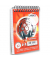 Notizblock 100302811, Musik, kariert, A7, 70g, rot, 40 Blatt