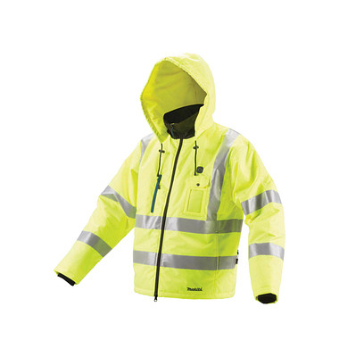 Arbeitsjacke DCJ206Z, neongelb, Gr&ouml;&szlig;e XL