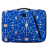 Laptophülle Flower Kunstfaser blau bis 40,6 cm (16 Zoll)