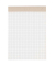 Notizblock 100050295 Recycling, kariert, A6, 60g, braun, 50 Blatt