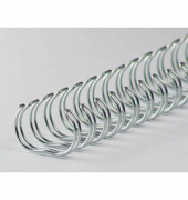 50 LMG Drahtbinderücken silber für 120 Blatt