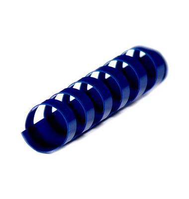 100 LMG Kunststoffbinderücken blau für 25 Blatt