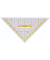 Kunststoff-Geodreieck TZ-Dreieck 1650/3 glasklar 22,5cm mit abnehmbarem Griff