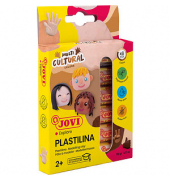 PLASTILINA Knetmasse 6er Schachtel Multikulturelle Farben