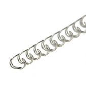 100 LMG Drahtbinderücken silber für 50 Blatt