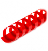 100 LMG Kunststoffbinderücken rot für 65 Blatt