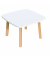 Beistelltisch Woody, 40cm (H), 60x60cm (BxT), quadratisch, wei&szlig; / braun