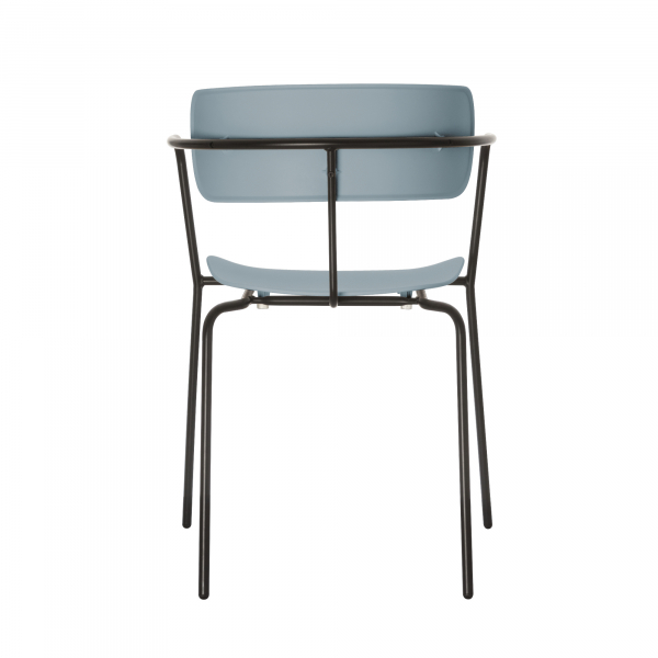 3660141233179 - Stuhl BISTRO stapelbar bis zu 4 Stück B 535 x T 545 x H 760 mm Stahlrohr & Polypropylen blau 2 Stück