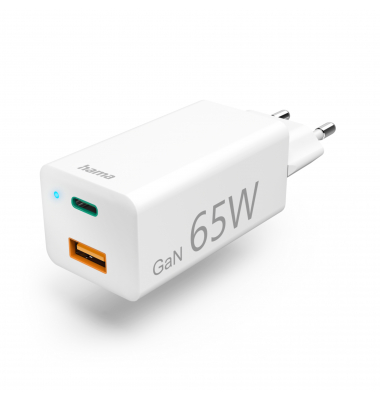 Ladegerät 00125130 USB-C PD & USB-A 65W weiß