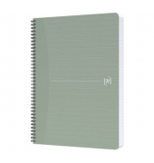 Notizbuch 400166098, My Rec Up, grün, A4, kariert, 80g, 90 Blatt / 180 Seiten
