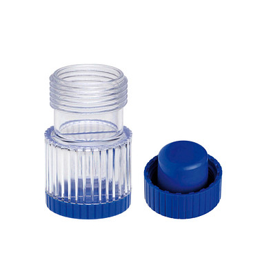 Tablettenmörser blau, transparent