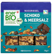 Bio Schoko & Meersalz Nussriegel 3 Riegel