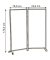 Trennwand mobil transluzent 152x170cm