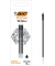 Kugelschreibermine BIC Re'New 503839, schwarz, 0,4mm, Standardmine