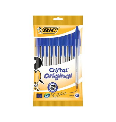 Cristal Kugelschreiber mit Kappe Gr. M - 0,4 mm - blau -