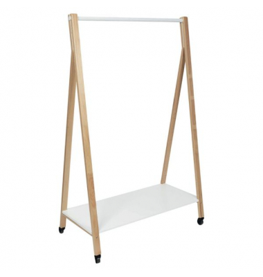 Kleiderständer PMSLEEK, mit Rollen, FSC zertifiziert, holz