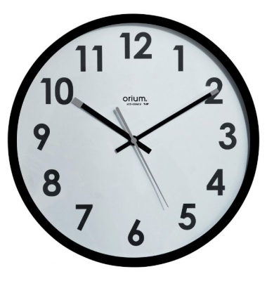  Wanduhr 2113610011, schwarz, 30cm, rund, analog