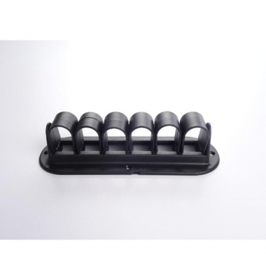 Kabelklemme 6-Fach Schwarz