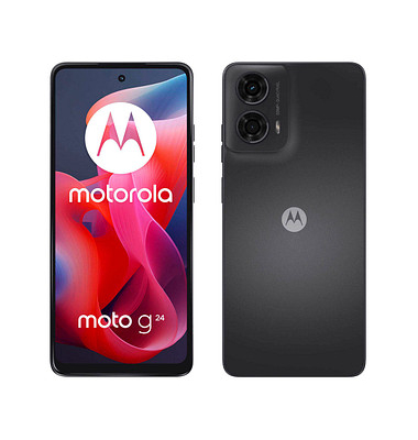 moto g24 Dual-SIM-Smartphone charcoal-black 128 GB