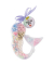 Perlen-Set Mermaid mehrfarbig