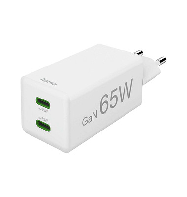 GaN-Ladeadapter weiß, 65 Watt