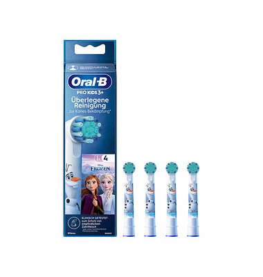 4 Oral-B PRO KIDS 3+ FROZEN Zahnbürstenaufsätze