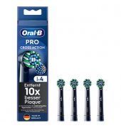 4 Oral-B PRO Cross Action schwarz Zahnbürstenaufsätze