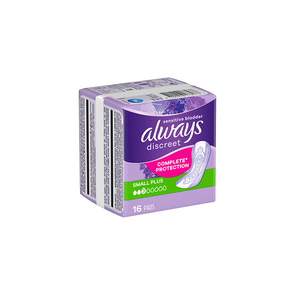 8700216178976 - Slipeinlagen discreet Complete Protection Small Plus 8700216178976 always 16 Stück 8700216178976 - Slipeinlagen discreet Complete Protection Small Plus 8700216178976 always 16 Stück