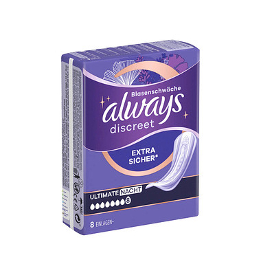 Slipeinlagen discreet Extra Sicher Ultimate Nacht