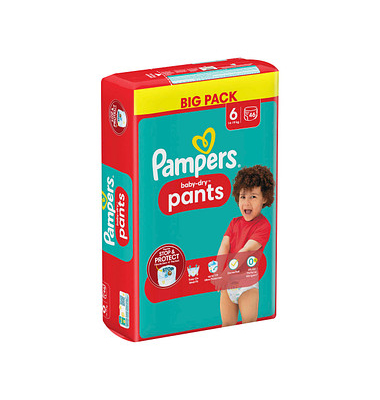 Windeln baby-dry™ BIG PACK  Größe Gr. 6 (14-19 kg) für Kids und Teens (4-12 Jahre)