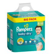 Windeln baby-dry™ BIG PACK  Größe Gr.6 (13-18 kg) für Kids und Teens (4-12 Jahre)