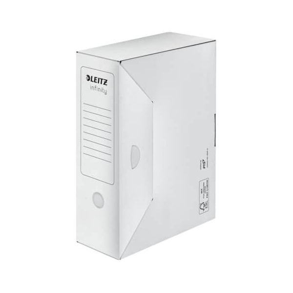 20 Stück Leitz Archivbox Infinity 6089-00-00, A4, weiß, Pappe 4002432399000 Leitz
