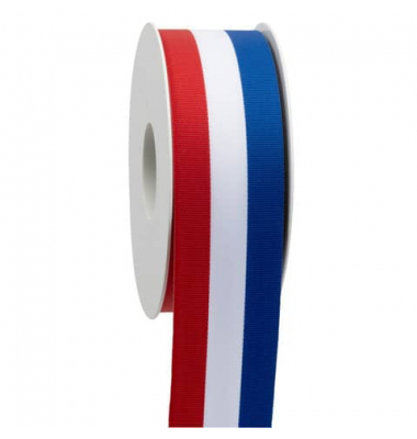 Zierband Frankreich 8471 4035/01/20 0025, 40mm x 25m, rot,weiß,blau