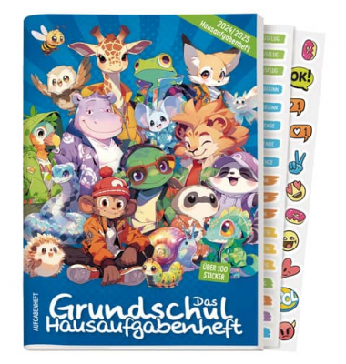 Hausaufgabenheft 8326-2 Rasselbande / liniert, A5, 70g, blau