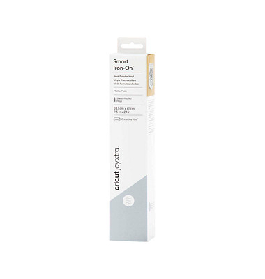 Joy Xtra Smart Iron-On Aufbügelfolie silber matt 24,1 x 60,9 cm,  1 Rolle
