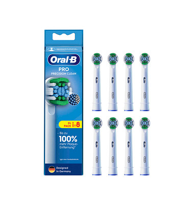 8 Oral-B PRO Precision Clean Zahnbürstenaufsätze