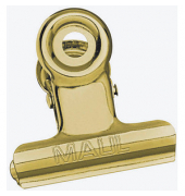 10 MAUL Foldbackklammern gold 3,0 cm