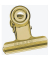 10 MAUL Foldbackklammern gold 3,0 cm