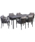 Sitzgruppe Calgary 1 grau, anthrazit Kunststoff, Metall, 19-teilig
