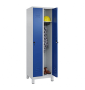 Spind Classic Plus enzianblau, lichtgrau 080010-20 S10003, 2 Schließfächer 60,0 x 50,0 x 195,0 cm