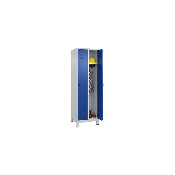 4066681610996 - Spind Classic Plus enzianblau lichtgrau 080010-20 S10003 2 Schließfächer 600 x 500 x 1950 cm 4066681610996 C+P-Möbel 4066681610996 - Spind Classic Plus enzianblau lichtgrau 080010-20 S10003 2 Schließfächer 600 x 500 x 1950 cm 4066681610996 C+P-Möbel