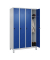 Spind Classic Plus enzianblau, lichtgrau 080010-40 S10003, 4 Schließfächer 120,0 x 50,0 x 195,0 cm