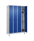 Spind Classic Plus enzianblau, lichtgrau 080010-40 S10003, 4 Schließfächer 120,0 x 50,0 x 195,0 cm