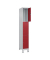 Schließfachschrank Classic Plus lichtgrau, rubinrot 080010-103 S10001, 3 Schließfächer 30,0 x 50,0 x 195,0 cm