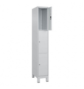 Schließfachschrank Classic Plus lichtgrau 080010-103 S10009, 3 Schließfächer 30,0 x 50,0 x 195,0 cm