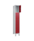 Schließfachschrank Classic Plus lichtgrau, rubinrot 080010-104 S10001, 4 Schließfächer 30,0 x 50,0 x 195,0 cm