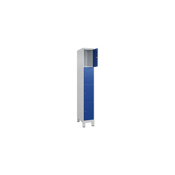 4066681679450 - Schließfachschrank Classic Plus enzianblau lichtgrau 080010-104 S10003 4 Schließfächer 300 x 500 x 1950 cm 4066681679450 CP 4066681679450 - Schließfachschrank Classic Plus enzianblau lichtgrau 080010-104 S10003 4 Schließfächer 300 x 500 x 1950 cm 4066681679450 CP